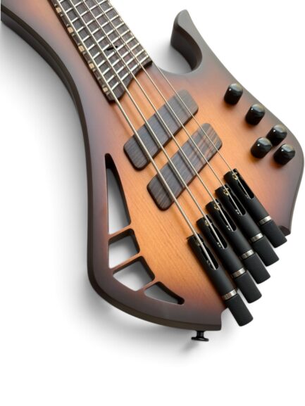 MihaDo Cosmic 29/27-inch 5-string multiscale bass angled view