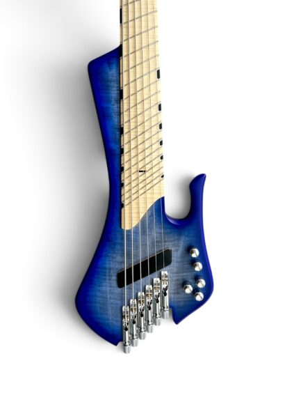 MihaDo Cosmic Bass 34/32-inch headless 6-string multiscale bass body view