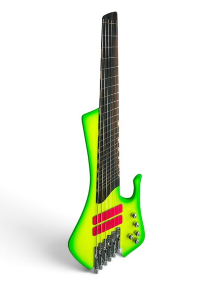 MihaDo Cosmic Bass 34/32-inch headless 6-string multiscale bass front view