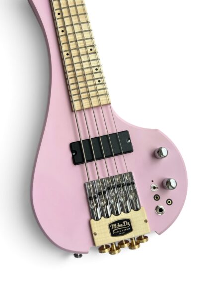MihaDo FingyBass 18-inch 5-string travel bass angled front view