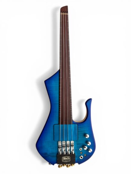 MihaDo FingyBass Devi 24-inch headless 4-string fretless short scale bass front view